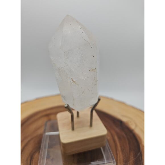 Quartz Crystal Point .49lb With Stand - Picture 5 of 11